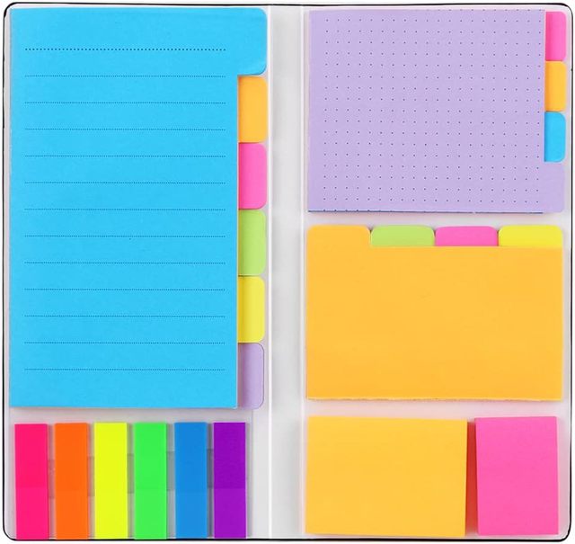 Sticky Notes Set, 410 Pack, School Supplies, Office Supplies, Planner  Sticky Note Dividers Tabs, Book Notes, Bible Sticky Notes - AliExpress